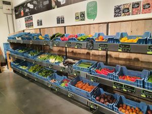 cooled veg area at Färm in Leuven