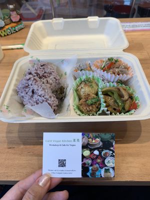 Lunch box - so delicious! All the small portions were well seasoning and fresh!  at Naramachi Vegan Nabi in Nara