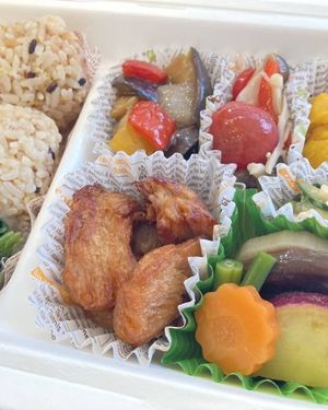 daily takeout lunchbox at Naramachi Vegan Nabi in Nara