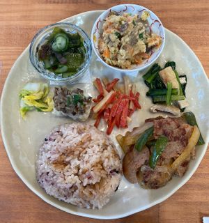 Lunch plate   at Naramachi Vegan Nabi in Nara