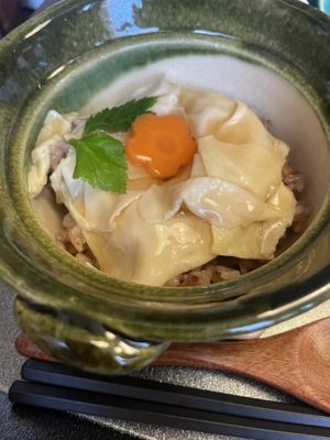 rice with Yuba   at Naramachi Vegan Nabi in Nara