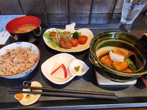 Main course at Naramachi Vegan Nabi in Nara