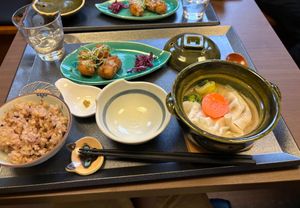 set menu at Naramachi Vegan Nabi in Nara