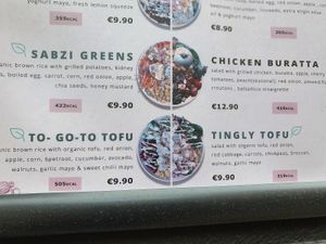 two dishes with tofu (asks for vegan sauces) at RUBA in Leuven