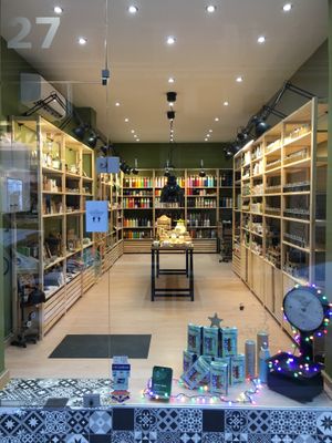 Sillage store front display at Sillage in Athens