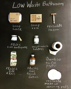 Low waste bathroom alternatives at Sillage in Athens