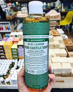 Dr Bronner's pure castile soap at Sillage in Athens