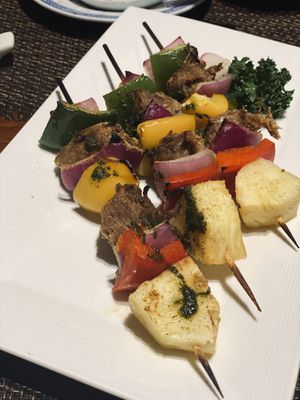 Seasonal Green Skewers at LockCha 樂茶軒 - Central in Hong Kong Island