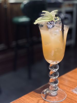 Signature Cocktai: “Forest Whisper” with elderflower, jasmine, apple & lime juice, Vodka base at LockCha 樂茶軒 - Central in Hong Kong Island