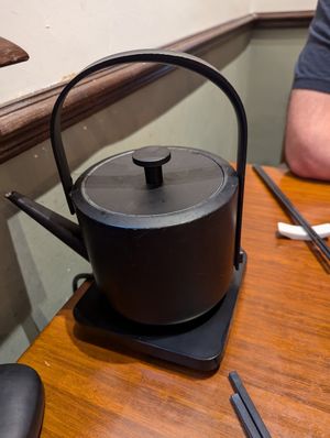 On table kettle at LockCha 樂茶軒 - Central in Hong Kong Island