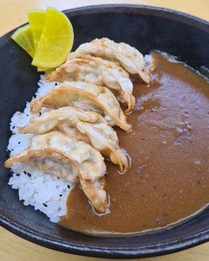 Veg gyoza curry at Cutlery Works in Sheffield