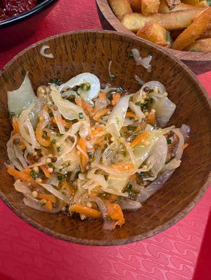 Asian slaw at Cutlery Works in Sheffield