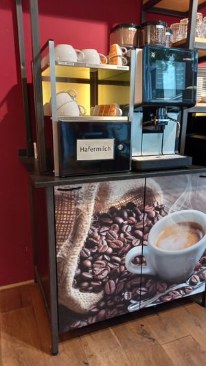 oat milk for coffee at denn's Biomarkt in Stuttgart