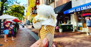 . at Chaps Ice Cream in Charlottesville