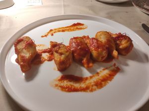 Culurgiones veg at Il Lido  in Oristano