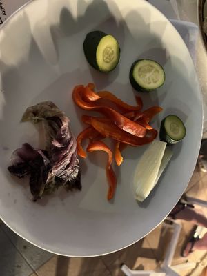 Steamed veg  at Il Lido  in Oristano