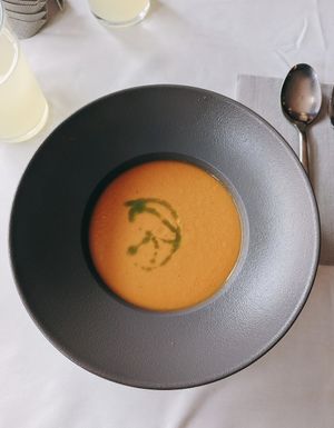 Gazpacho at Bistró Heming-way in Los Alcazares