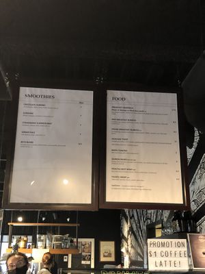 Food menu  at Cortado Tasting Room in Bedford