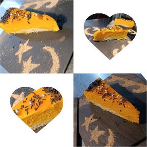 Pastel vegano de zanahoria y coco con base de coca at Cal Blasi in Berga