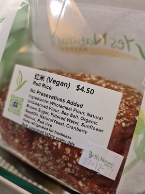 ~ 5/12/22 at Yes Natural Bakery in East Singapore