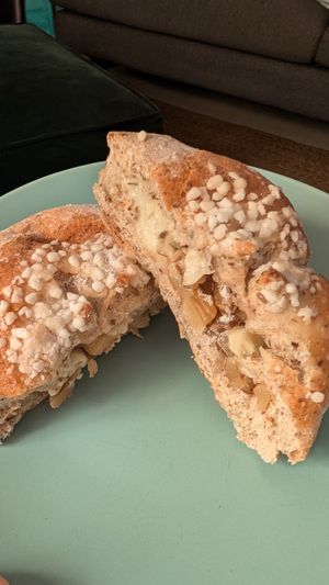 Vegan truffle walnut bun at Yes Natural Bakery in East Singapore