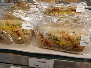 Focaccia vegan bread at Yes Natural Bakery in East Singapore