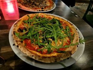 Aubergine/rocket at Very Italian Pizza in Leiden