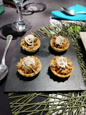 Jackfruit tuna at Go Vegan by Adrian Muser in Altea