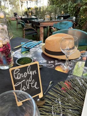 Our table at Go Vegan by Adrian Muser in Altea