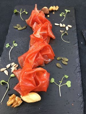 Arroz serrano. Jamón de otro nivel. at Go Vegan by Adrian Muser in Altea