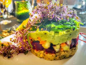 Tartar Taste of the Sea  at Go Vegan by Adrian Muser in Altea