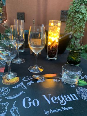 Table Setting at Go Vegan by Adrian Muser in Altea