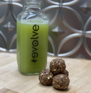 Power Balls & Sweet Green juice  at Evolve Juice & Smoothie Bar in Keego Harbor