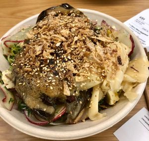 Miso Eggplant bowl  at Fishbowl in Newtown