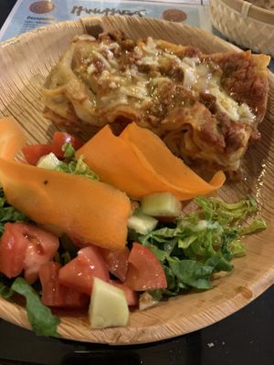 Delicious lasanga!  at Manumaga in Mojacar