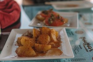 Patatas Andaluzas. at Manumaga in Mojacar