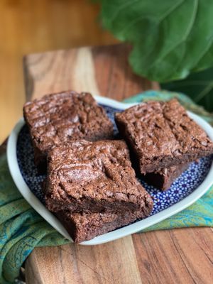 fudgy brownies at Vegetation Plant Food in Lakeland