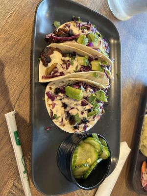 Korean Street Tacos 🤤  at Vegetation Plant Food in Lakeland