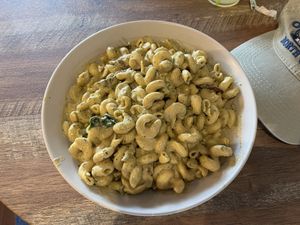Pesto Alfredo Pasta 😋  at Vegetation Plant Food in Lakeland
