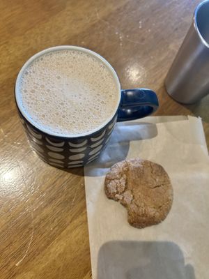 chai latte and chai cookie!  at Vegetation Plant Food in Lakeland