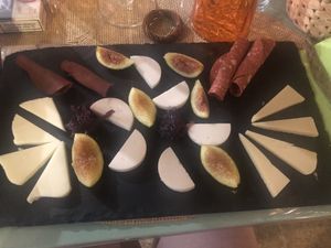 Vegan cheese and sausage cold cuts plate  at Jungle Bar & Bistrot in Monopoli