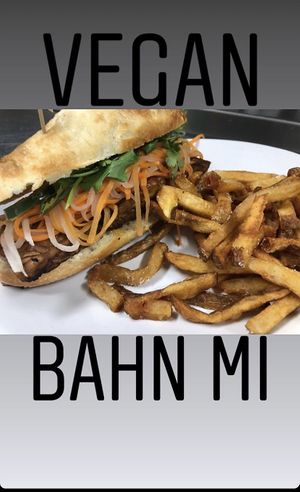 Vegan bahn mi  at The Whitechapel Projects in Long Branch