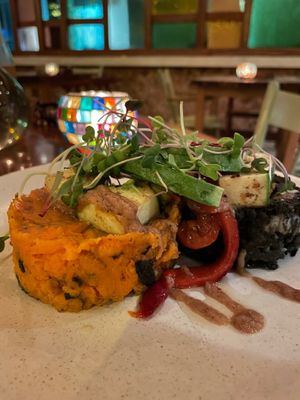 Causa yucateca (vegan) at Tierra in Tulum