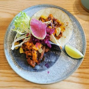 Al Pastor tacos at Casa Kaizen in Montreal