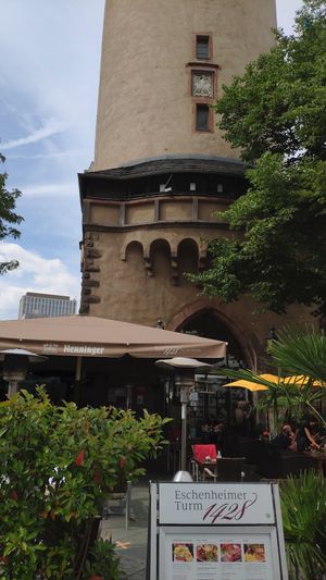 Entrance at Café Eschenheimer Turm in Frankfurt