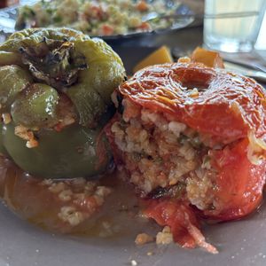 Gemista was so delicious and flavourful  at Palia Plaka - Παλιά Πλάκα in Kefalonia