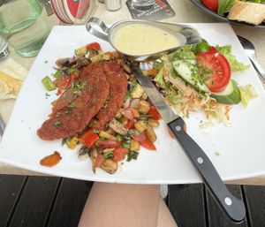 Rote Beete Puffer   at Übersee in Erfurt