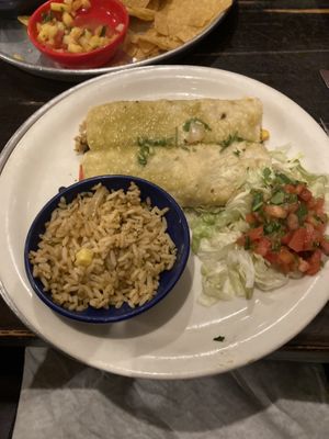 Vegan enchiladas!  at Taco Mamacita in Chattanooga