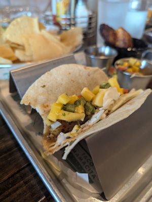 Vegan jerk taco at Taco Mamacita in Chattanooga