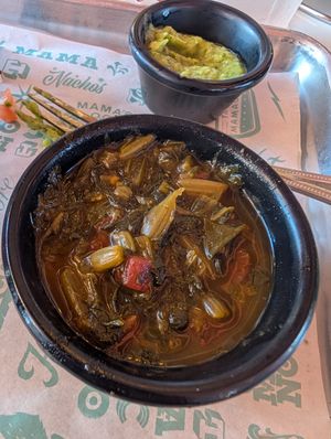 Vegan greens at Taco Mamacita in Chattanooga